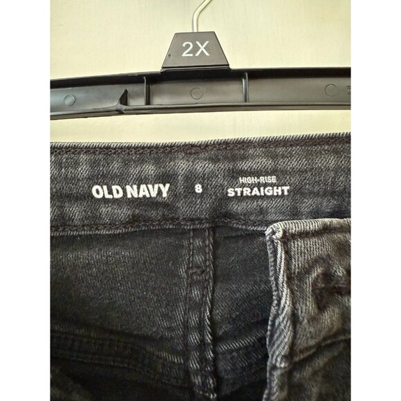 Old Navy women’s size 8 High Rise Straight black pants - Picture 5 of 7